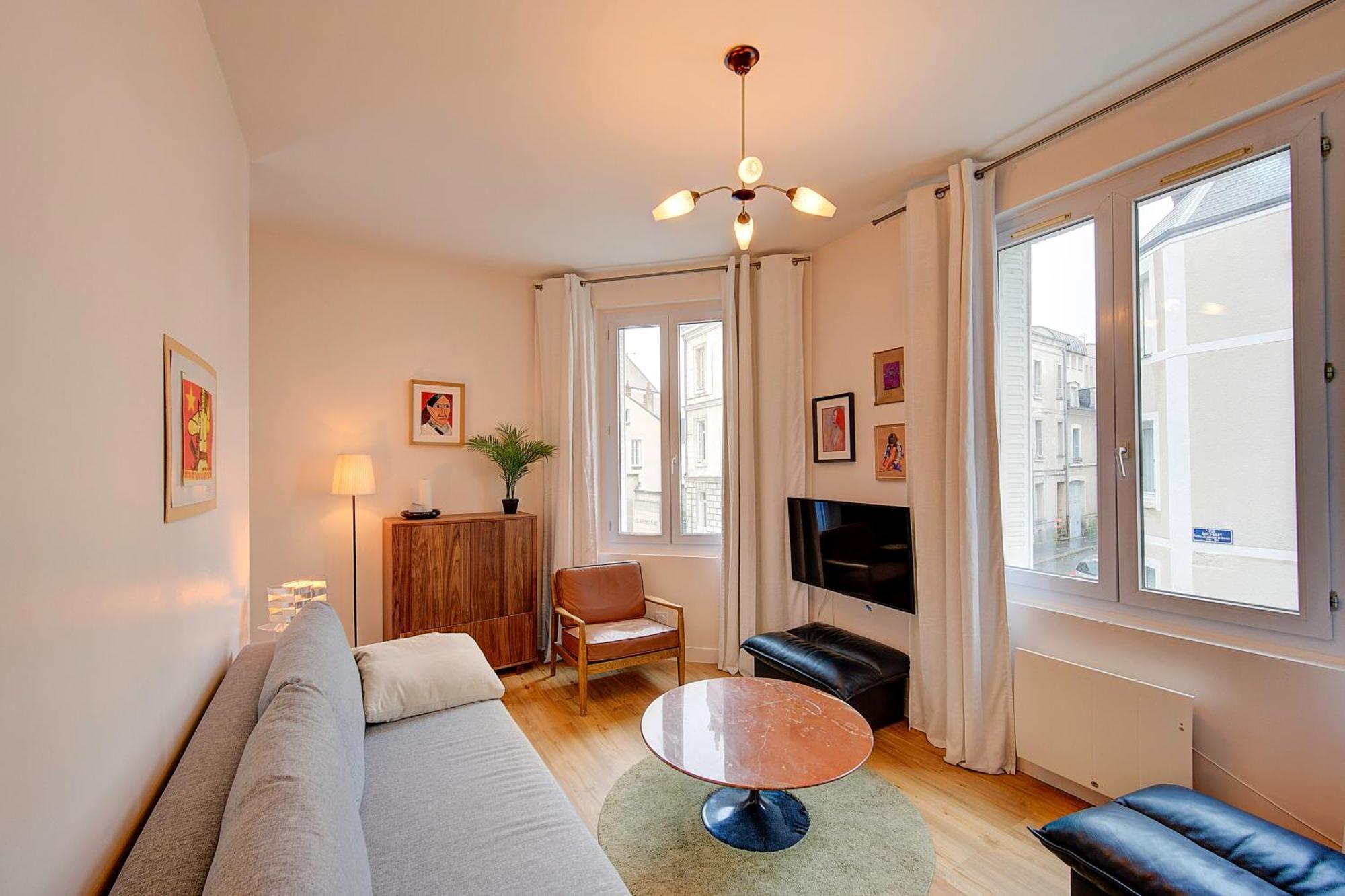 Apartmán Chic Et Cosy - 5Mn De La Gare - Arrivee Autonome Tours Exteriér fotografie